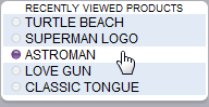 Recently Viewed Products