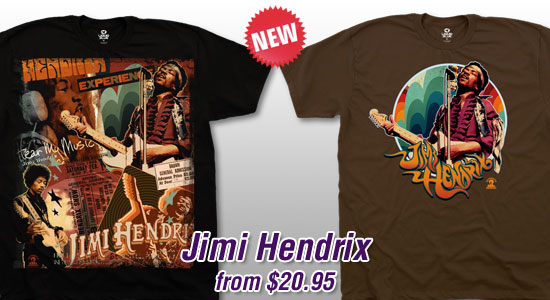 New Jimi Hendrix Tees!