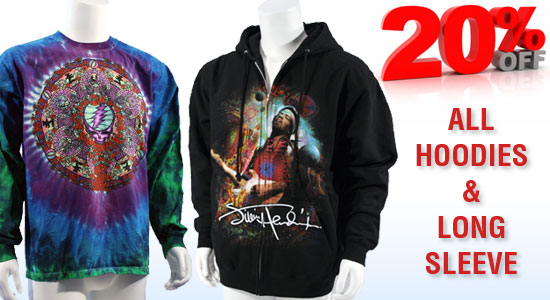 20% OFF ALL HOODIES AND LONG SLEEVE! THIS WEEK ONLY!