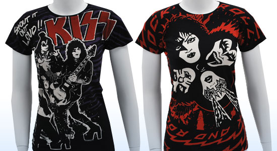 NEW KISS WOMEN'S LONG LENGTH TEES!